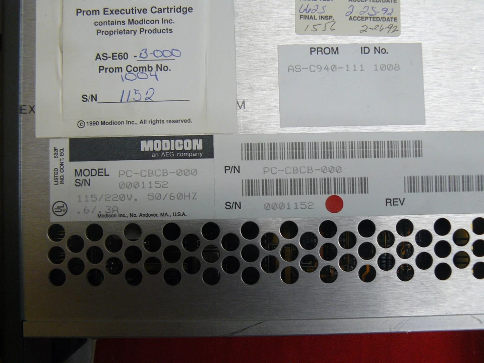 CONTROLADOR EMBRAGUE Y FRENO MODICON PC-CBCB-000 115/220V 50/60HZ .6/.3A PCCB000 Foto 3 de 3