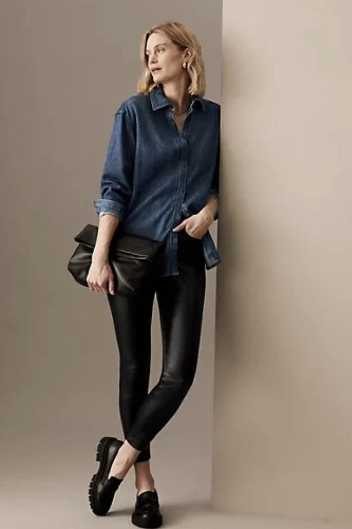Autograph leather best sale trousers