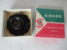 Singer Fashion Disc #15 Thunderbird Pattern Cam Number 174537 in Original Box