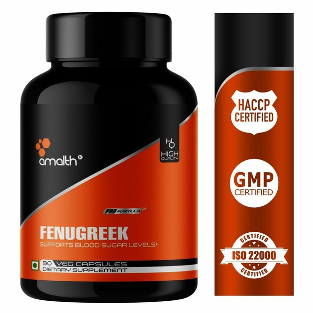 Fenugreek Seed Extract 90 Capsules 40 Saponins Powder Foenum 1000mg for