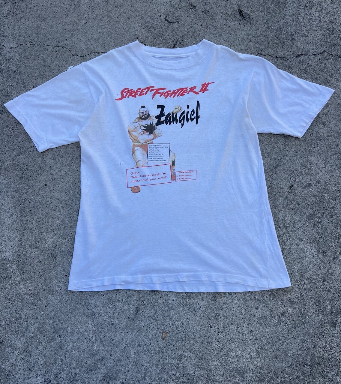 Vintage Street Fighter 2 Promo Capcom shirt 1991 Retr… - Gem
