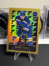 2015-16 O-Pee-Chee Platinum Retro Rainbow Gold Rookie #R95 Robby Fabbri 018/149