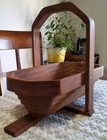 Hand Made Collapsing Teak Wood Basket Bowl. Made In Hawaii By Mike Tyler — photo 3