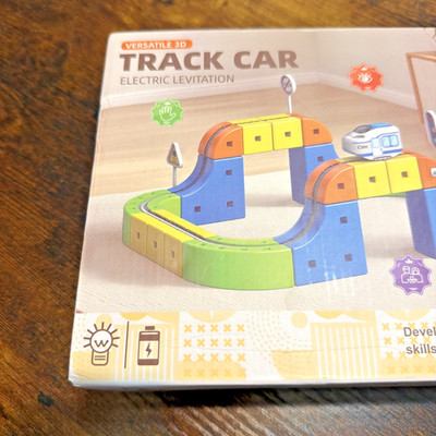 Assembly Magic Track Train Building Block Multiple Shapes Kids STEM 62 pcs