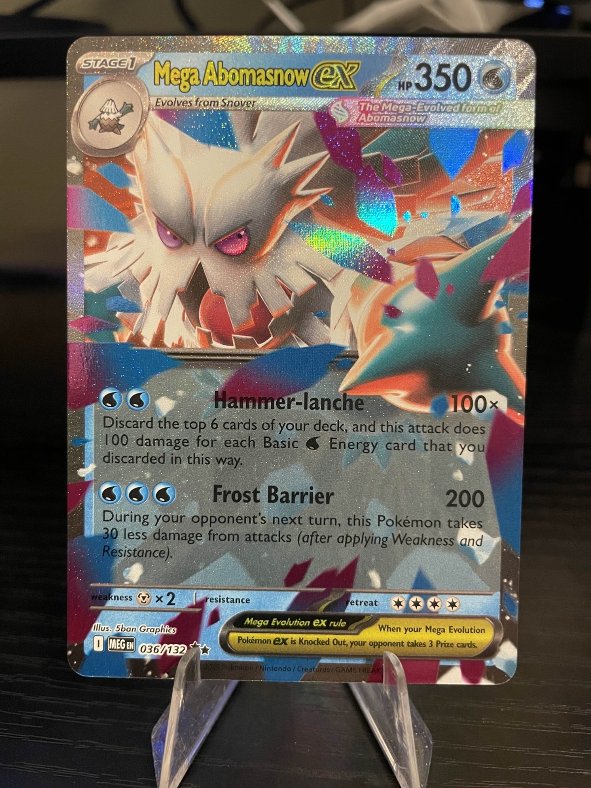 Mega Abomasnow ex 036/132 Me01: Mega Evolution Holo