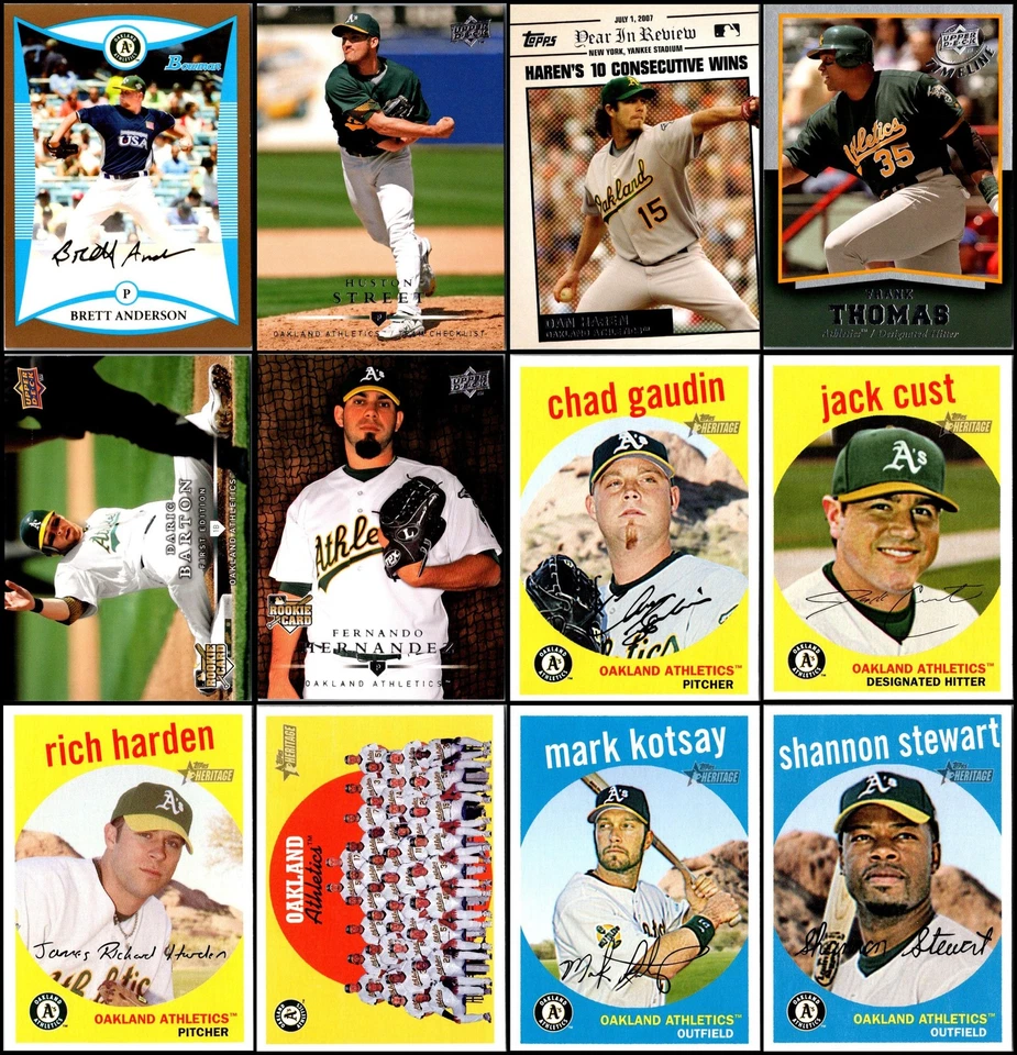 2008 Oakland Athletics (94) Card Lot - LIMITED EDITION – RARE GEM - Image 3 of 4