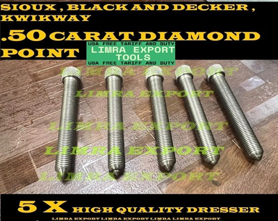 #ad 5 pcs VALVE SEAT DIAMOND DRESSER STONE 0.75 CARAT 3 8quot; X 24 TPI for Sioux B amp; D $82.99