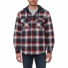 Legendary Outfitters Men’s Quilted Flannel Shirt Jacket Hooded Plaid Midweight
