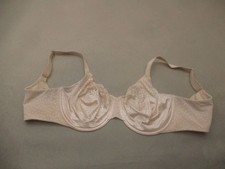 38DD Wacoal Womens Beige Polka Dot Unlined Underwired Back Closure Demi Bra 11B