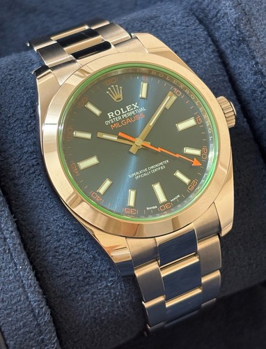 Rolex Milgauss Z Blue Dial Gents Watch 40mm Full Set 2021 Unworn 116400GV - Picture 2 of 21