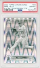 2022 Topps Chrome Sonic Mike Trout #200 Black White Raywave Refractor PSA 10