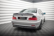 Heck Spoiler Aufsatz Abrisskante V.2 passend für BMW 3er Coupe E46 schwarz Hochg