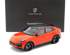 1:18 Norev Porsche Cayenne S Coupe 2019 Lava Orange Diecast Model Car Dealer