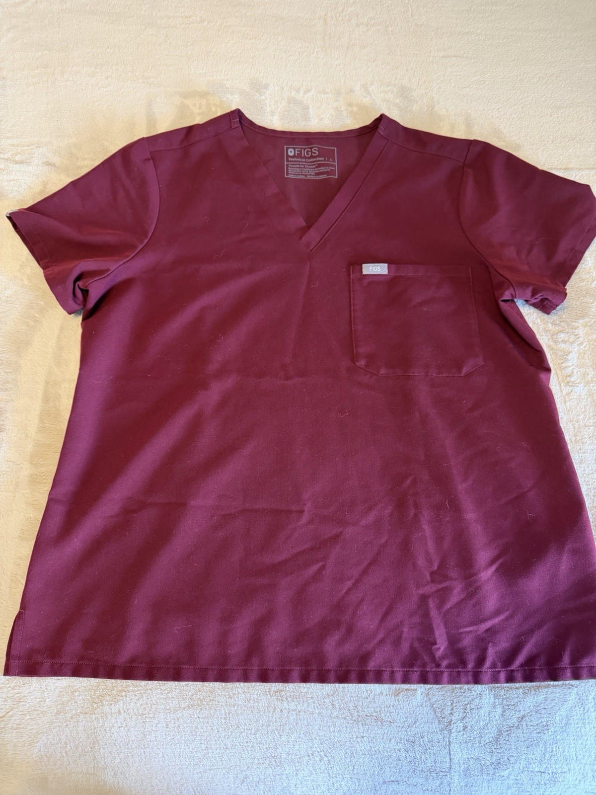 FIGS Technical Collection Solid Burgundy Unisex M… - image 2