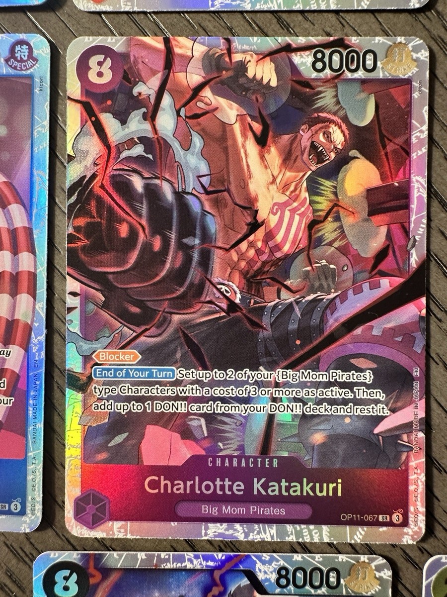 One Piece OP11 SR Lot All 10 Super Rare Cards - Fresh Case