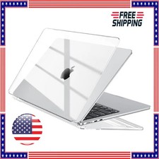 Clear Hard Case for MacBook Air Pro 13 14 15 16 M1 M2 M3 M4 Protective Cover USA