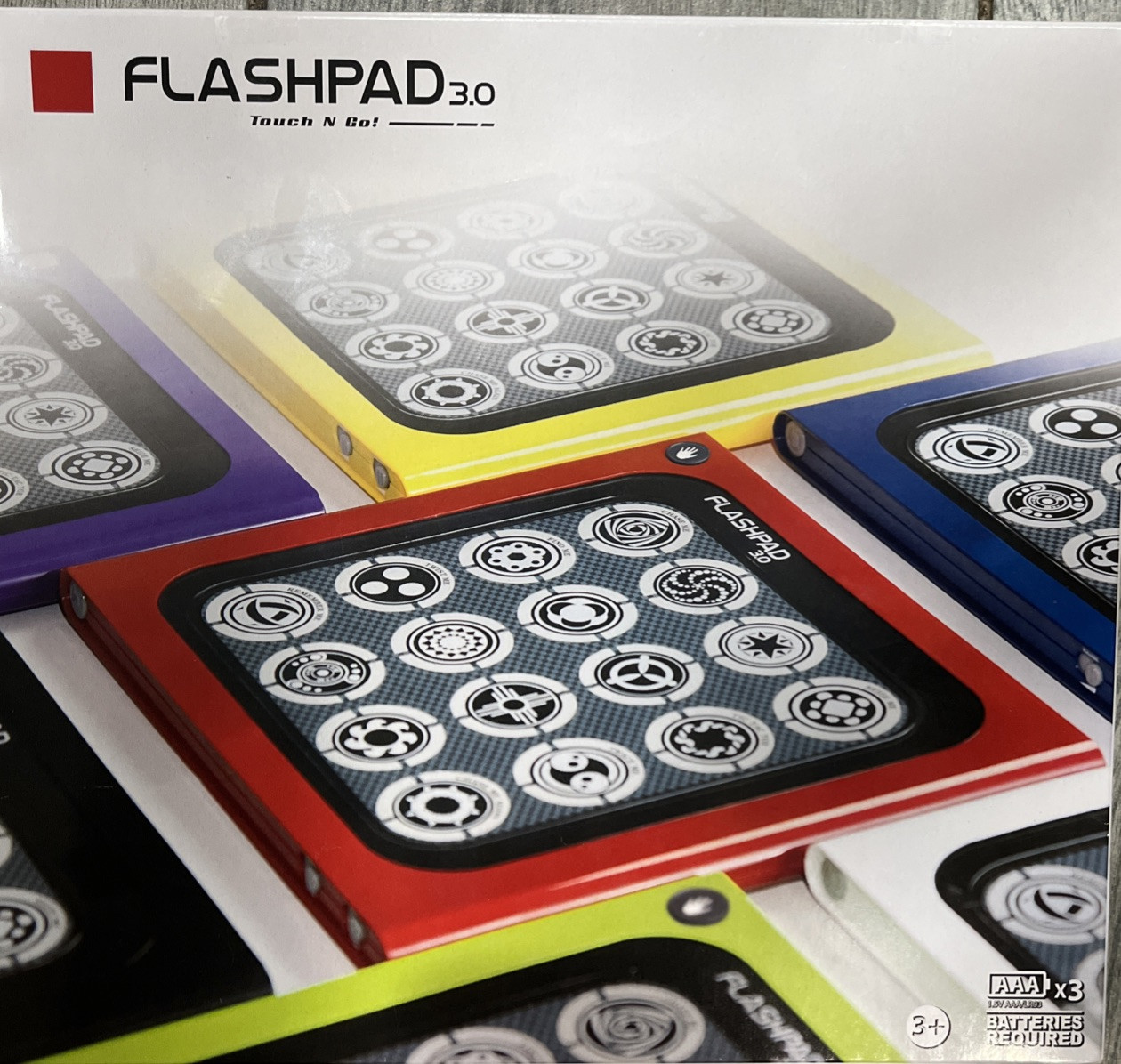 FlashPad 3.0 Touch N Go LED Touchscreen Red Virztex Handheld Game Tested Works