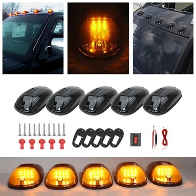 5X Gelb Auto 12 LED Blinker Dachbeleuchtung Dach Lampen Leuchten Für LKW KFZ Cab