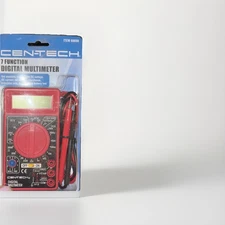 CEN-TECH 7 FUNCTION DIGITAL MULTIMETER RED