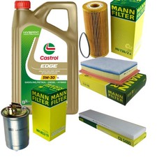 INSPEKTIONSKIT FILTER CASTROL 5L ÖL 5W30 für VW Sharan 7M8 7M9 7M6 1.9 TDI
