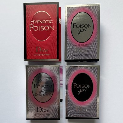 NY非売品 Dior Poison girl 30ml スタンプセット DIOR Perfume For Women POISON Collection Sample Spray Vial 4pc Set