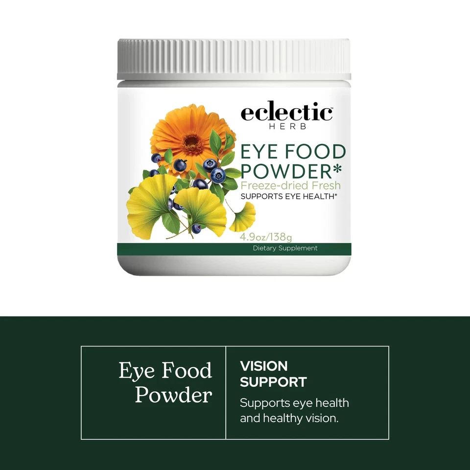 不拘一格草药 - 眼食粉 | 视力支持,超级食品维生素和矿物质... — 第 3/4 张图片