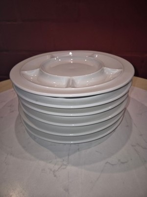6 Stück Thomas Fondueteller - weiß - Durchmesser ca. 25,5 cm