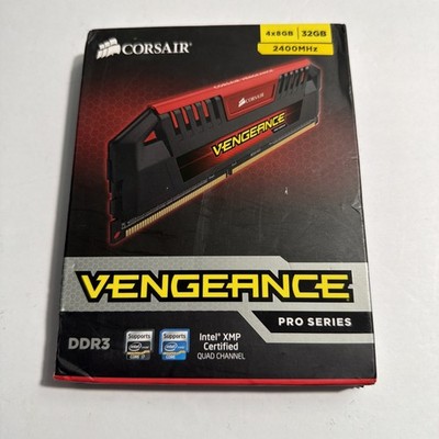 Corsair Vengeance Pro Series RAM 32GB (4X 8GB) DDR3 2400MHz 