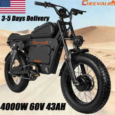Cheevalry GT20 Electric Motorbike 6000W 60V 43AH 20 inch Off Road E-Motorbike US