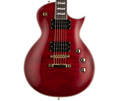 ESP Ltd Ec-1000t CTM Guitar Macassar Ebony Fretboard See Thru Black Cherry