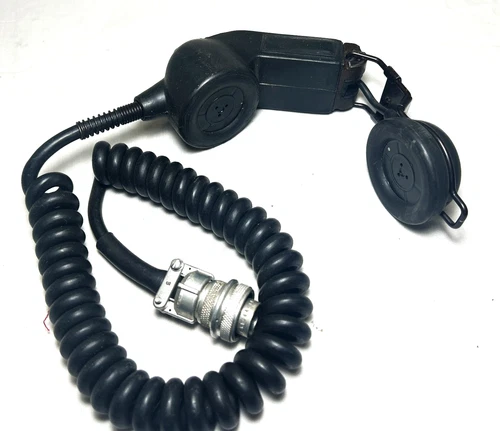 WW2 Folding Microphone Vintage Military Aircraft Ham Radio Comm Equipment Accs