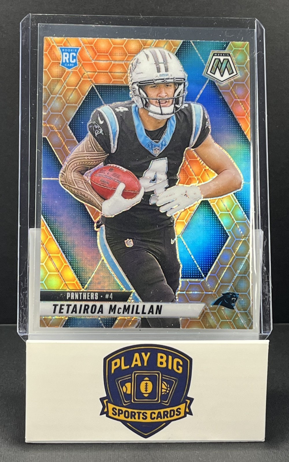 2025 Mosaic Football - Tetairoa McMillan #309 RC Honeycomb Prizm SSP Panthers