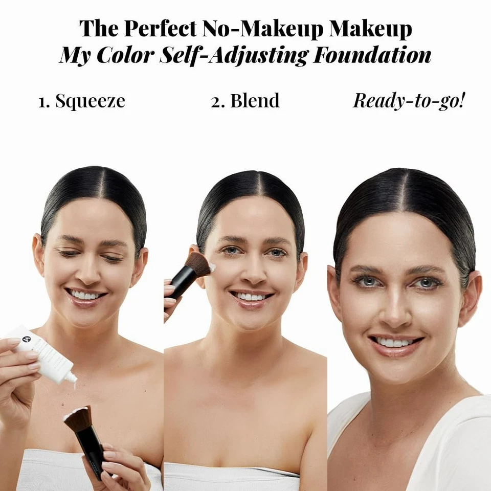 Jerome Alexander My Color Medium Self Adjusting Foundation Skincare Actives NEW - Image 3 of 4