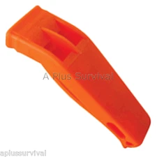 Lot of 50 Bright Orange Floating Safety Whistle with Clip for Emergency Kits