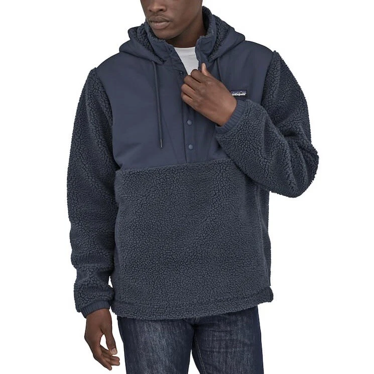 Patagonia Men's Shelled Retro-X Fleece Pullover Hoody, New Navy