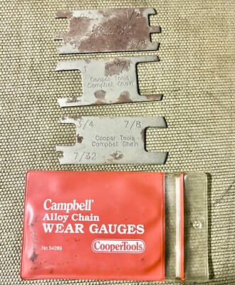 Campbell System 8, Allow Chain Wear Gauge Set No. 54289 Cooper Tools