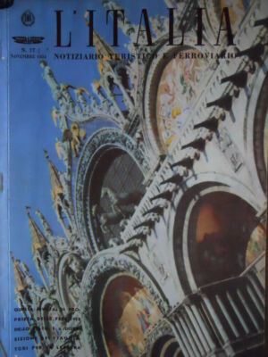 L' ITALIA rivista ferroviaria n�77 1954 - Carrozze con radio diffusione [TR.19]