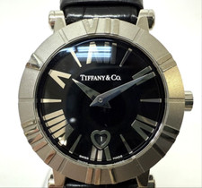 TIFFANY & Co. ATLAS Z1301.11.11A10A71A Quartz Ladies Watch With Leather Strap