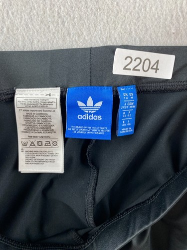 Adidas Legging Girls Medium M 28 x 28 Black Running Gym Stretch Elastic Waist - Picture 20 of 20