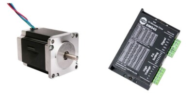 DE Free! 1PC Nema23 Stepper 23HS8430 3A 270oz-in 76mm φ6.35mm+1PC DM542 Driver