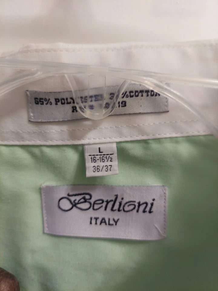 3 camisas sociais masculinas de grife tamanho 16.5/36 - Imagem 4 de 4