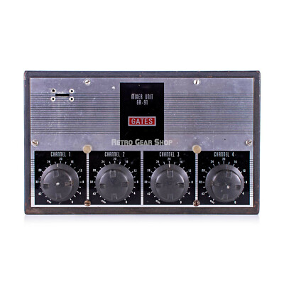Gates GR-91 Tube 4 Channel Analog Mic Pre Preamp Mixer Vintage Rare GR91 no psu