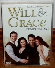Will & Grace Season 8 Complete Sealed New 3 DVD Series (Unopened) R2
