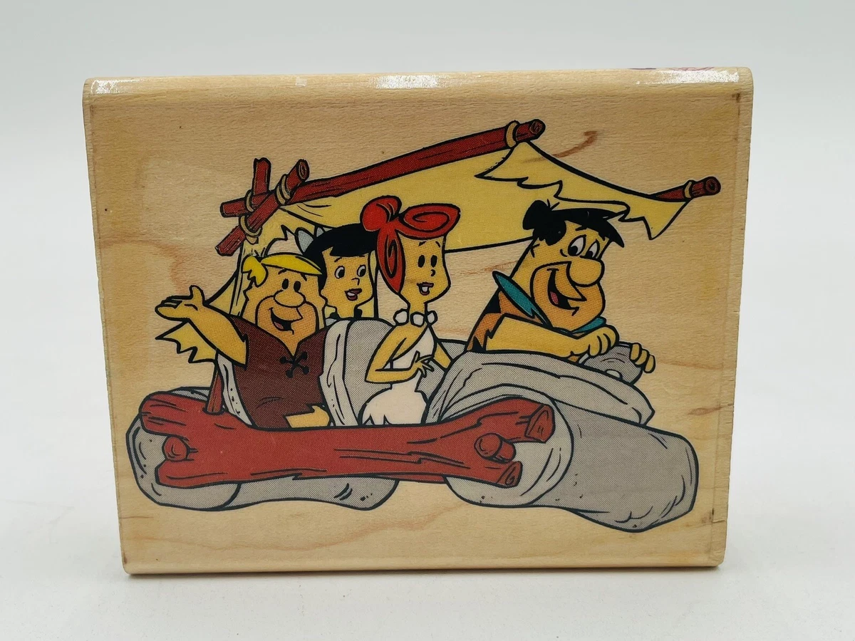 Meet the Flintstones Fred Wilma Barney Rubber Stampede TV Cartoon