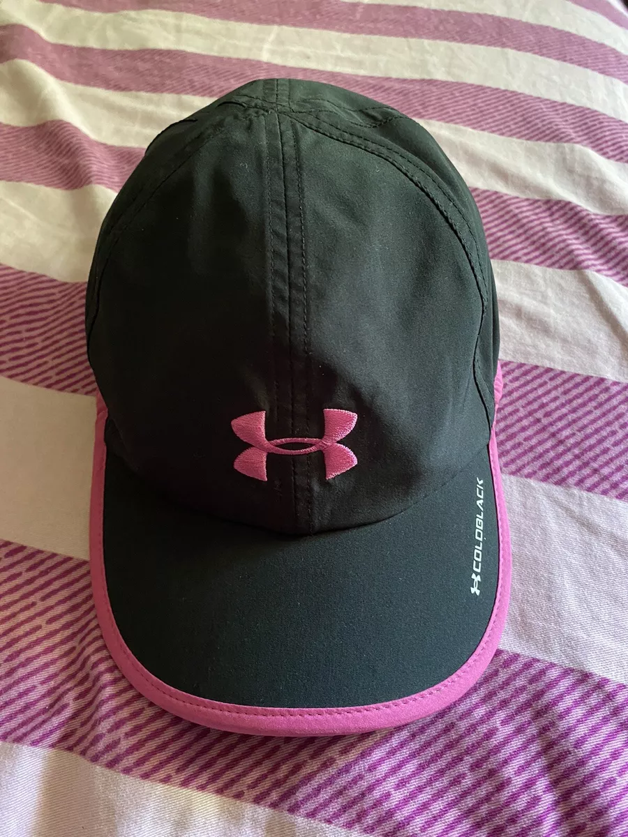 UNDER ARMOR Womens Black & Pink Lightweight Adjustable Hat Cap