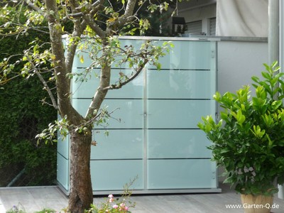 Gartenschrank Gross Geratehaus Gerateschrank Design Modern Metall Garten Q Hutte Ebay