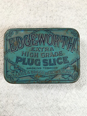 edgeworth tobacco tin value Antique 1920s by Larus & Bro Co EDGEWORTH AND DILL'S BEST, RICHMOND,