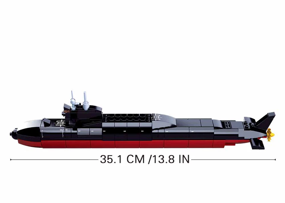 SLUBAN - B0703 - ModelBricks - Strategic Submarine - Scale 1:450 - 227 Pcs - Image 2 of 4