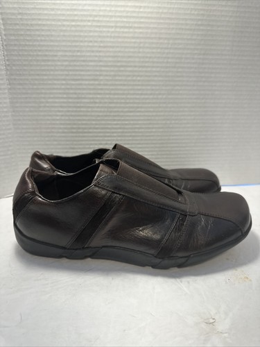Aldo Womens Brown Leather Flats Shoes Sz 41/9 HHR9-3 - Picture 3 of 4
