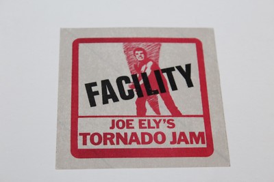 Joe Ely  - Backstage Pass unused - Red - Tornado Jam